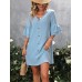 V-Neck Half Sleeve Mini Dress V-Neck Half Sleeve Mini Dress