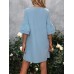 V-Neck Half Sleeve Mini Dress V-Neck Half Sleeve Mini Dress