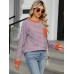 Pocketed Striped Round Neck Long Sleeve T-Shirt