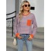 Pocketed Striped Round Neck Long Sleeve T-Shirt