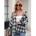 Mandy Plaid Collared Neck Long Sleeve Shirt