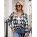 Mandy Plaid Collared Neck Long Sleeve Shirt