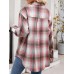Mandy Plaid Collared Neck Long Sleeve Shirt