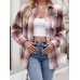 Mandy Plaid Collared Neck Long Sleeve Shirt