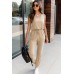 Drawstring Round Neck Sleeveless Jumpsuit