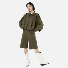 Fashionable lazy suede jacket bomber jacket shorts back skirt jacket set Fashionable lazy suede jacket bomber jacket shorts back skirt jacket set