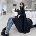 Dark wind bucket canopy shaped shirt skirt women's loose irregular top