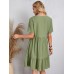 Full Size V-Neck Short Sleeve Dress