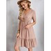 Full Size V-Neck Short Sleeve Dress