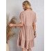 Full Size V-Neck Short Sleeve Dress