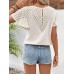 V-Neck Flutter Sleeve Blouse