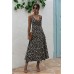 Daisy Print Surplice Midi Cami Dress