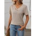 V-Neck Short Sleeve Top