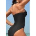 Crisscross Halter Neck One-Piece Swimwear