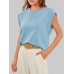 Florira Round Neck Cap Sleeve T-Shirt