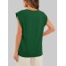 Florira Round Neck Cap Sleeve T-Shirt