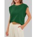 Florira Round Neck Cap Sleeve T-Shirt