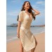 Long skirt loose solid color vacation pullover fashionable women's dress