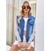 Pocketd Button Up Detachable Hooded Denim Jacket
