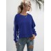 Lace-Up Round Neck Long Sleeve Sweatshirt Lace-Up Round Neck Long Sleeve Sweatshirt