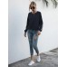 Lace-Up Round Neck Long Sleeve Sweatshirt Lace-Up Round Neck Long Sleeve Sweatshirt