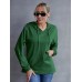Drawstring Pocketed Dropped Shoulder Hoodie