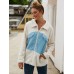 Plush Contrast Zip Up Coat