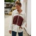 Plush Contrast Zip Up Coat