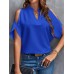 Summer New V-neck Stylish Off Shoulder Sleeve Women's Top