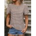 Summer long sleeved pullover printed shirt for women