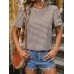 Summer long sleeved pullover printed shirt for women