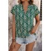 Bat sleeve ethnic style printed top for women Bat sleeve ethnic style printed top for women
