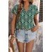 Bat sleeve ethnic style printed top for women Bat sleeve ethnic style printed top for women
