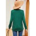New V-neck button long sleeved T-shirt loose casual pullover