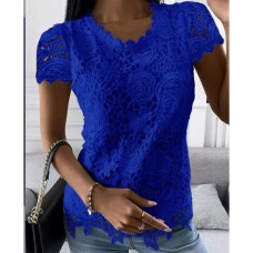 New lace shirt short sleeved top