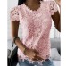 New lace shirt short sleeved top