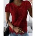 New lace shirt short sleeved top