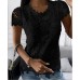 New lace shirt short sleeved top