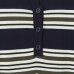 Striped POLO collar short sleeved knitted dress