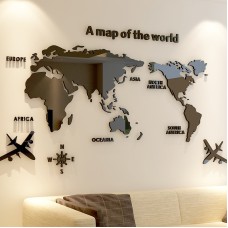 Creative Home Background Wall Stickers Acrylic 3D Wall Stickers Living Room TV Background M70- Map