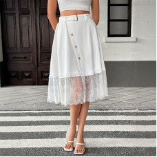 Summer elegant high-waisted lace skirt for women Summer elegant high-waisted lace skirt for women