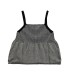 Skirt style hem striped camisole vest top for women