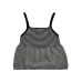 Skirt style hem striped camisole vest top for women