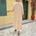 Commuting retro elegant style long skirt dress