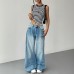 Summer striped round neck vest slim fit sleeveless short vest