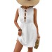 European and American hollow chest lace up sleeveless short skirt European and American hollow chest lace up sleeveless short skirt