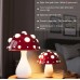 Mushroom Decorative Desk Lamp Bedroom Headboard Dimming Atmosphere Student Dormitory Desktop Night Light