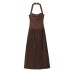 Backless sleeveless patchwork halter dress for women