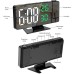 Home LED Projection Alarm Clock - Time, Temp Display, Backlight, Snooze 