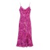 Slim fit printed MIDI camisole dress Slim fit printed MIDI camisole dress
